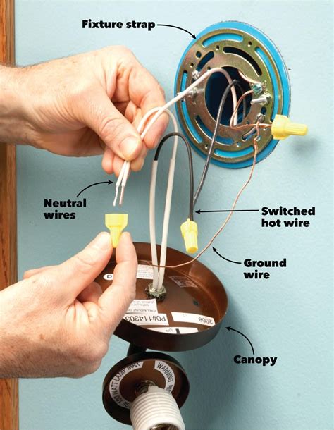 electrical box for lighting installation|installing a light fixture box.